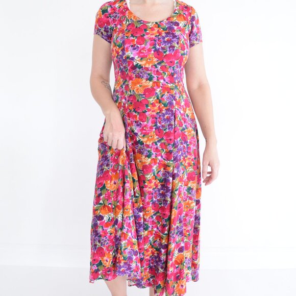 Floral Maxi Dress - Multicolor - Picture 2 of 14